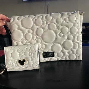 Disney Mickey Mouse Quilted Pattern Purse and wallet